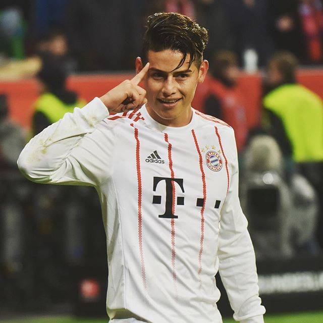 サッカーキング on Instagram: “. #BundesligaIsBack ???? （2018.01.18） . Bayer 04 Leverkusen 1-3 FC Bayern Muenchen James Rodriguez of Muenchen celebrates after scoring his…” (38697)