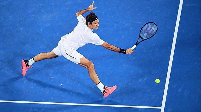 ATP World TourさんはInstagramを利用しています:「The defending ? advances! #Repost @australianopen: @rogerfederer flies into the semis ? The AO2017 champ downs Berdych 7-6(1) 6-3 6-4 to…」 (46400)