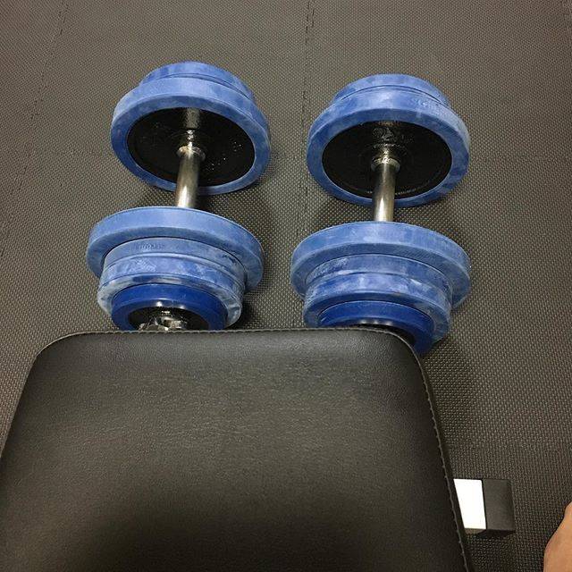 ひろ on Instagram: “ダンベルトレーニングなう❤️気持ちいいぞ筋トレ特に大胸筋?#インクラインダンベルプレス #ダンベルプレス #デクラインダンベルプレス#デクラインダンベルフライ#ダンベルカール#ダンベル25kg#合計50kg#10レップス#3セット” (56517)