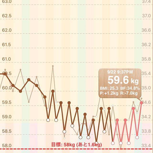momo 154cmさんはInstagramを利用しています:「2018.9/22 . ★朝 58.4kg ★夜 59.6kg . ■今日の宅トレ■ . ➖夜メニュー➖ •腹筋ローラー 50回（膝コロ） •プランク ３分 •サイドプランク 左右各90秒 •サイドレッグレイズ 左右50回 •足パカ 50回 •ワイドスクワット 50回…」 (58428)