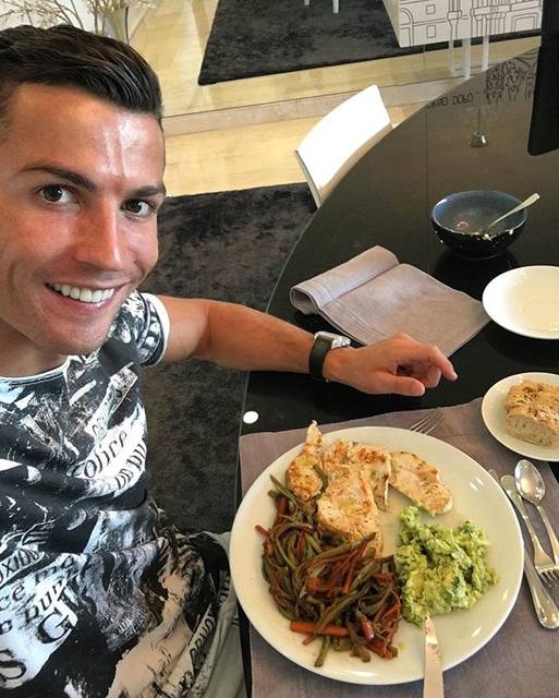 Cristiano Ronaldo on Instagram: “Time to eat ✌️?” (76131)