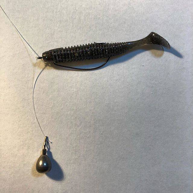 @bassgram008 on Instagram: “最近、真冬のリザーバーでの釣果に繋がっている5cm以下の超ショートリーダーダウンショット。ディープのボトムやカバーについているバスの目線に合わせるイメージで使う。リーダーが長いとバイトを得られないことが多い。シンカーは7〜10gを使用。 #fishing…” (81161)