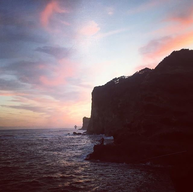 uekazu on Instagram: “#勝浦#黒鼻の磯#夕陽#” (97424)
