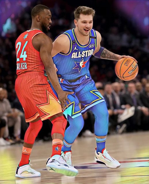 Sebastián Re on Instagram: “@_kw15 y @lukadoncic All-Star ??♥️? #allstar #kembawalker #luka #chicago ?” (112499)