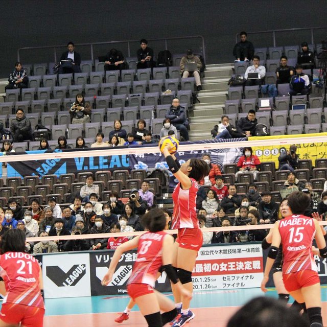 ???ℎ????? ???????? on Instagram: “#田代佳奈美 選手#山田二千華 選手#鍋谷友理枝 選手#兵頭由希 選手#デンソーエアリービーズ#Final8” (113297)