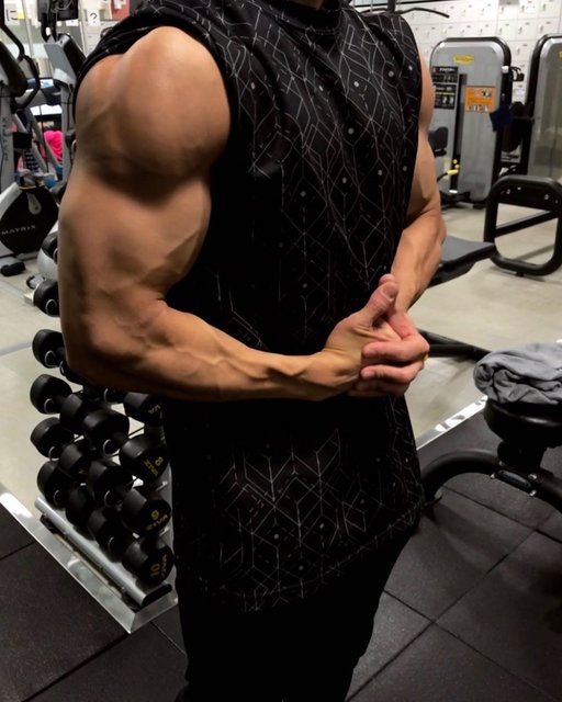 上條 塁史 (Ruiji Kamijo) on Instagram: “_ 本日は脚トレでした！  相方が別のジムにてトレーニングをしていたので、写真が撮れなかったので、過去の超パンプした腕肩の写真を載せておきます。笑  本日の脚トレのメニューは ・スミススクワット ・Vスクワット ・レッグカール ・レッグエクステンション ・スタンディングカーフ…” (119856)
