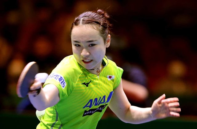 朝日新聞スポーツ on Instagram: “【卓球・Ｗ杯団体戦】女子準決勝の韓国戦の２戦目シングルスを制した #伊藤美誠 Photo 長島一浩  #卓球 #卓球ワールドカップ” (125329)