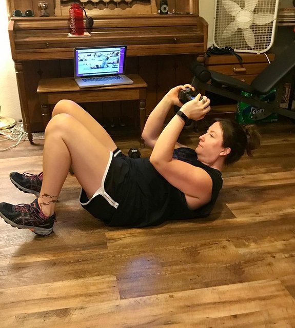 Alaina Livingston’s Instagram profile post: “Don’t forget to work your core. A strong core can get you through anything. Workout 23 is done!  #coreinferno #mm100 #morningworkout…” (125573)