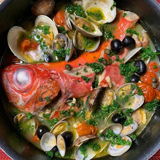 Masako.S on Instagram: “He cocinado Acqua pazza, una comida italiana.…” (126584)