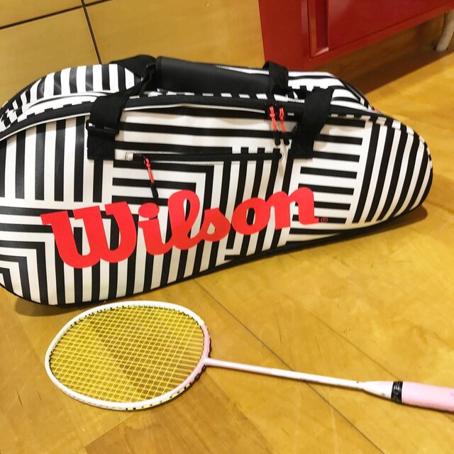 宮川葵乃春(みやがわ きのはる) on Instagram: “2019/05/12荷物がごちゃごちゃしていたので、ラケットバッグをゲット！テンション上がる((´艸｀*))これは、テニス用のバッグなのか？！4泊はできそうね。笑#合宿行こうか#ウィルソンラケットバック #ラケットバッグ#バドミントン女子 #頑張るのだ#特訓中#デビュー戦” (132782)